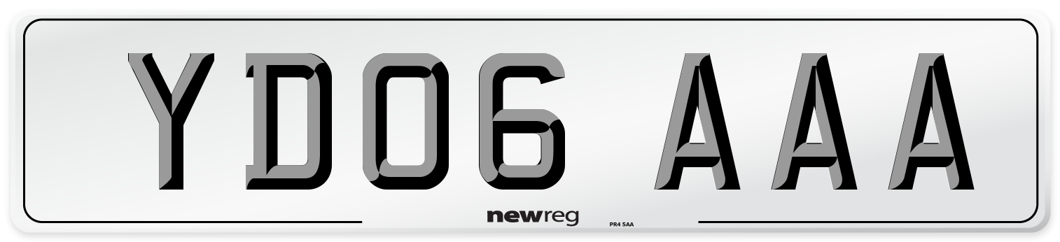 YD06 AAA Number Plate from New Reg